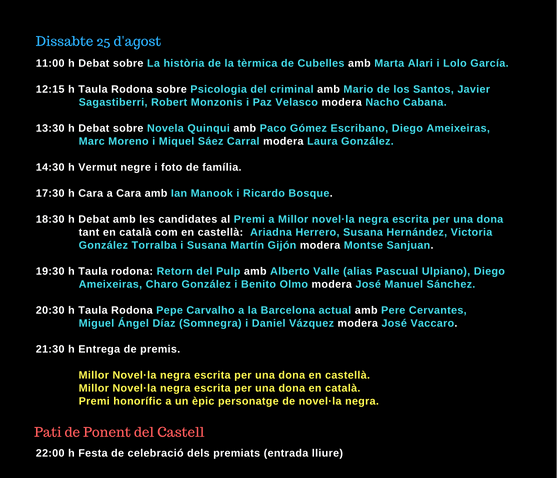Programa definitiu - DISSABTE