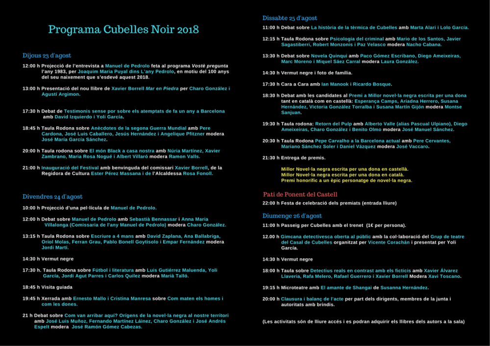 Rectificació programa